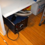Location of blower and air hose