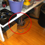 Vacuum pump location